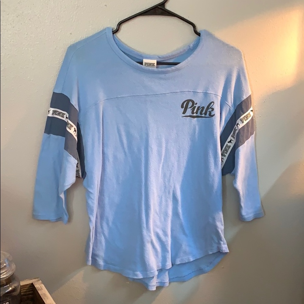 quarter sleeve pink t-shirt